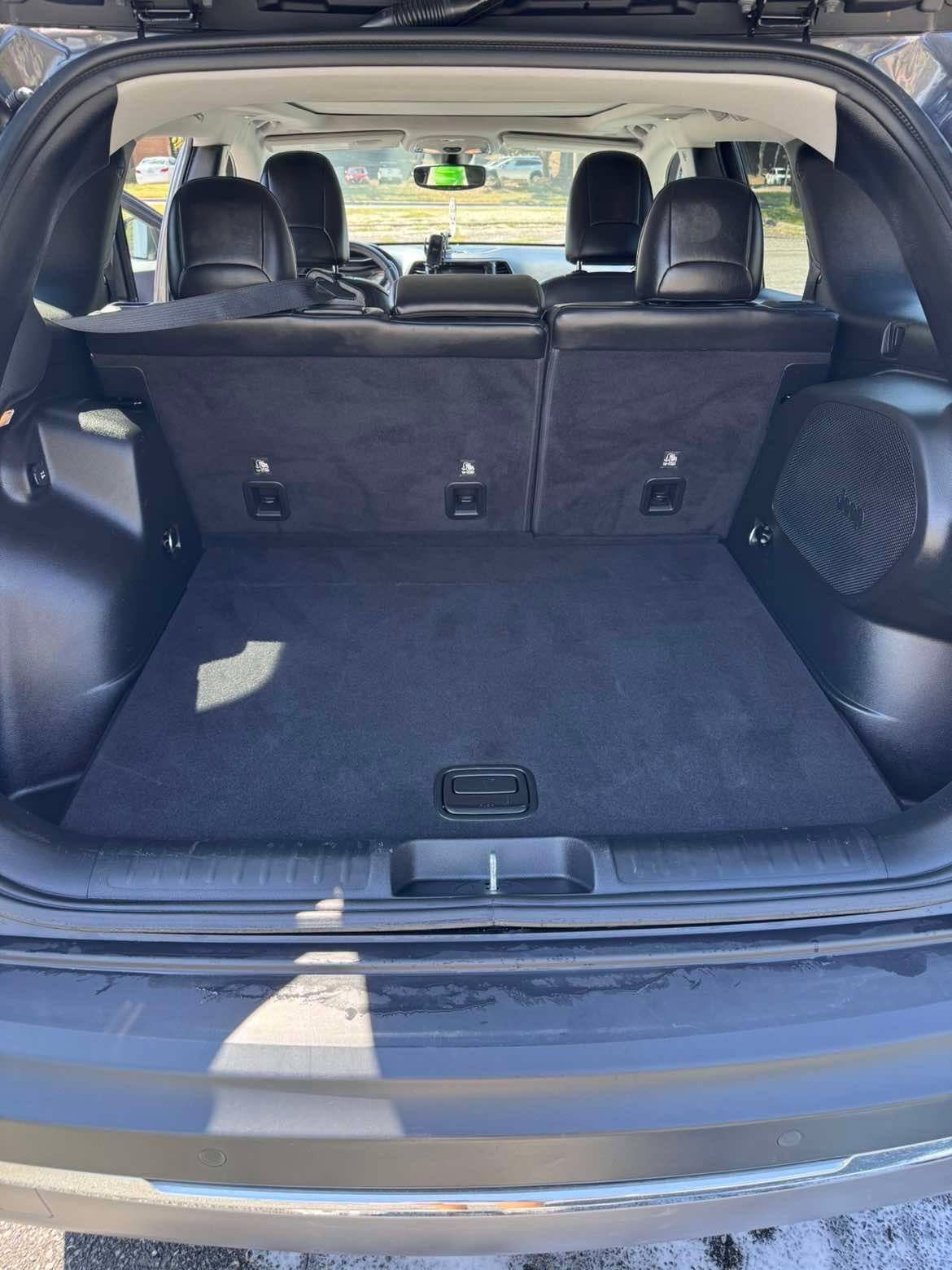 Cargo area vacuumed and cleaned